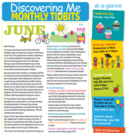 Discovering Me Nursery School 2024 June newsletter